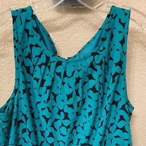LOFT, size 16, green print with black, semi used